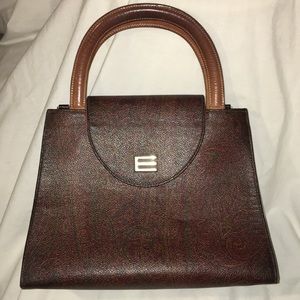 Etro Paisley Kelly style handbag.